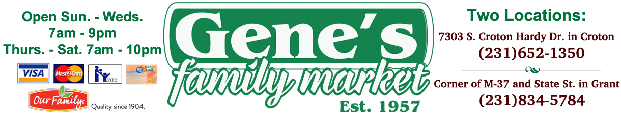 Welcome to Gene's Family Market